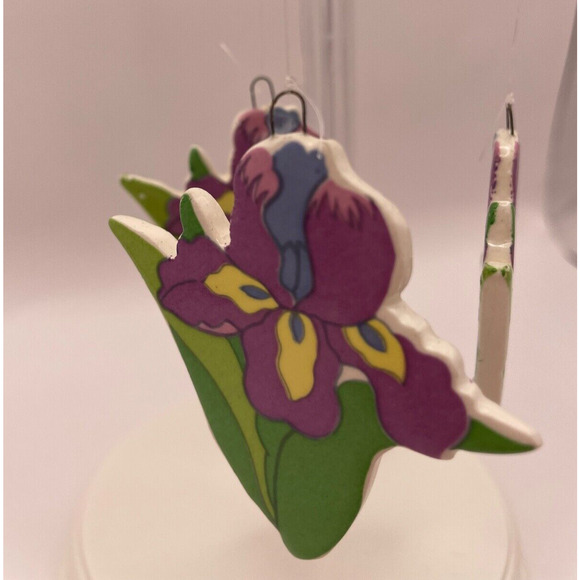 Vintage Russ Tropical Paradise Ceramic Mini Windchime Tulip Item Pre-owned - Picture 3 of 11